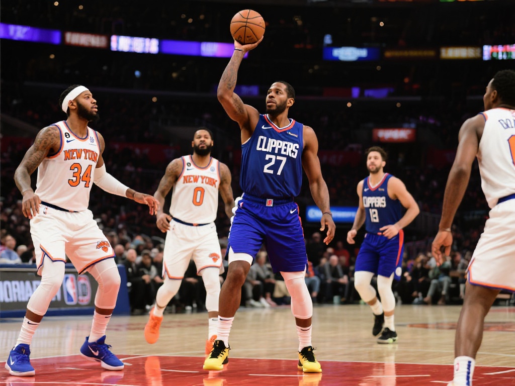 莱昂纳德爆发27+10 哈登率快船击败尼克斯 唐斯空砍34分 在一场备受关注的NBA常规赛中,快船凭借